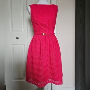 Trina Turk Pink Lace Dress